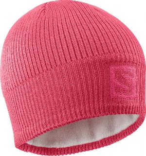 Шапка Salomon LC1141000/LOGO BEANIE CALYPSO CORAL/TEABERRY от магазина Супер Спорт