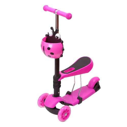 Самокат-беговел с ручкой RGX BUGSY +LED от магазина Супер Спорт